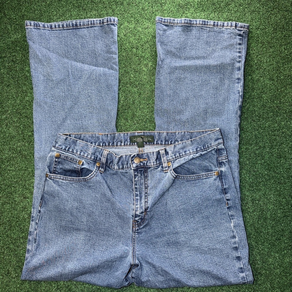 Lauren‎ Ralph Lauren Women's Bootcut Blue Jeans Size 14 G6